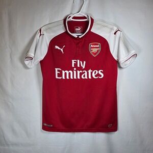Puma Arsenal FC Home Jersey Youth Kids XL Red White Soccer Shirt 751521